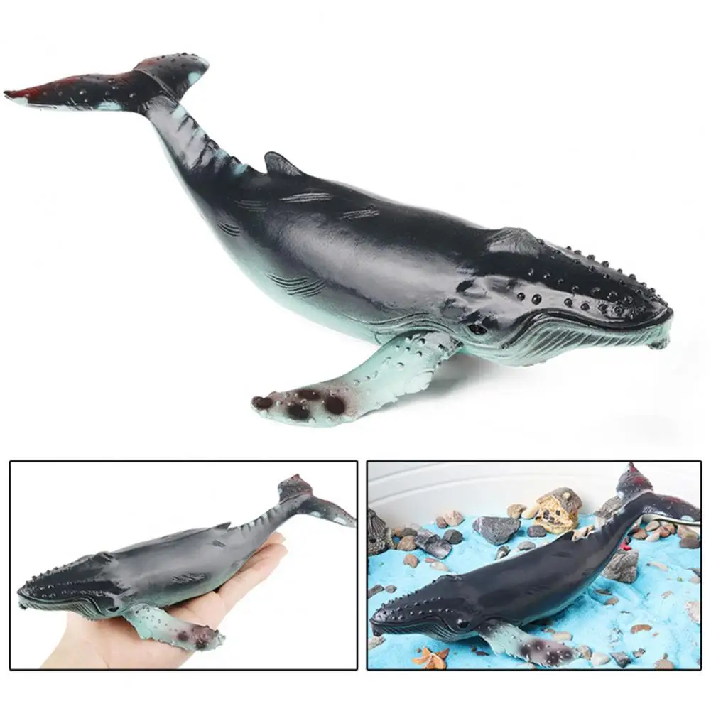 Sea Statue Educational Ocean Creature Figurine Set Miniature Shark Whale Dolphin Sculptures for Decoration Learning for Kids