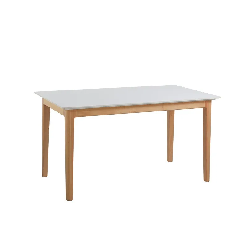 Nordic small apartment dining table simple and durable household log office