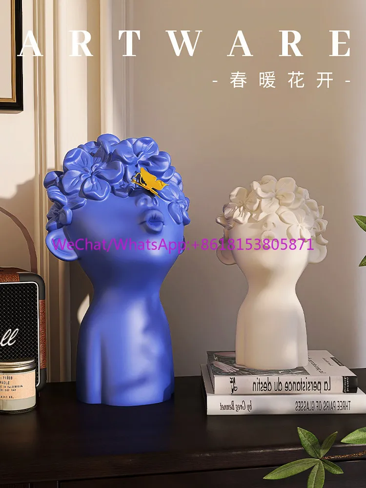 Nordic light luxury art creative ornament modern living room TV cabinet entrance wine cabinet bookcase