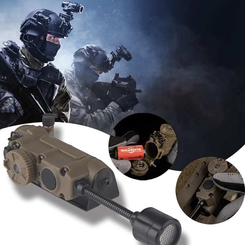 

Outdoor tactical helmet light Soft and bendable Equipped with three types LED fast charging lights Suitable for hunting camping
