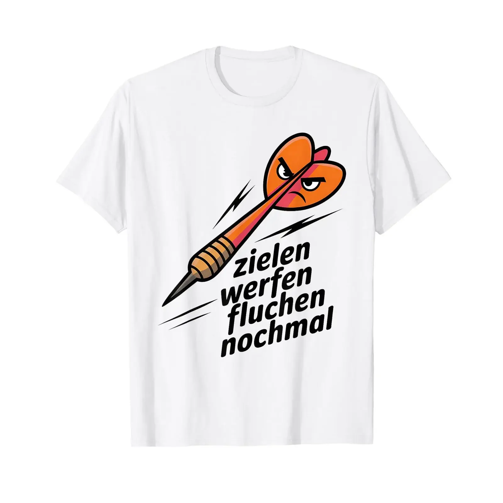 Aim Throw Swear Again Funny dart saying T shirt vintage Washed Casual streetwear fashion designer clothes Stylish Comfortable