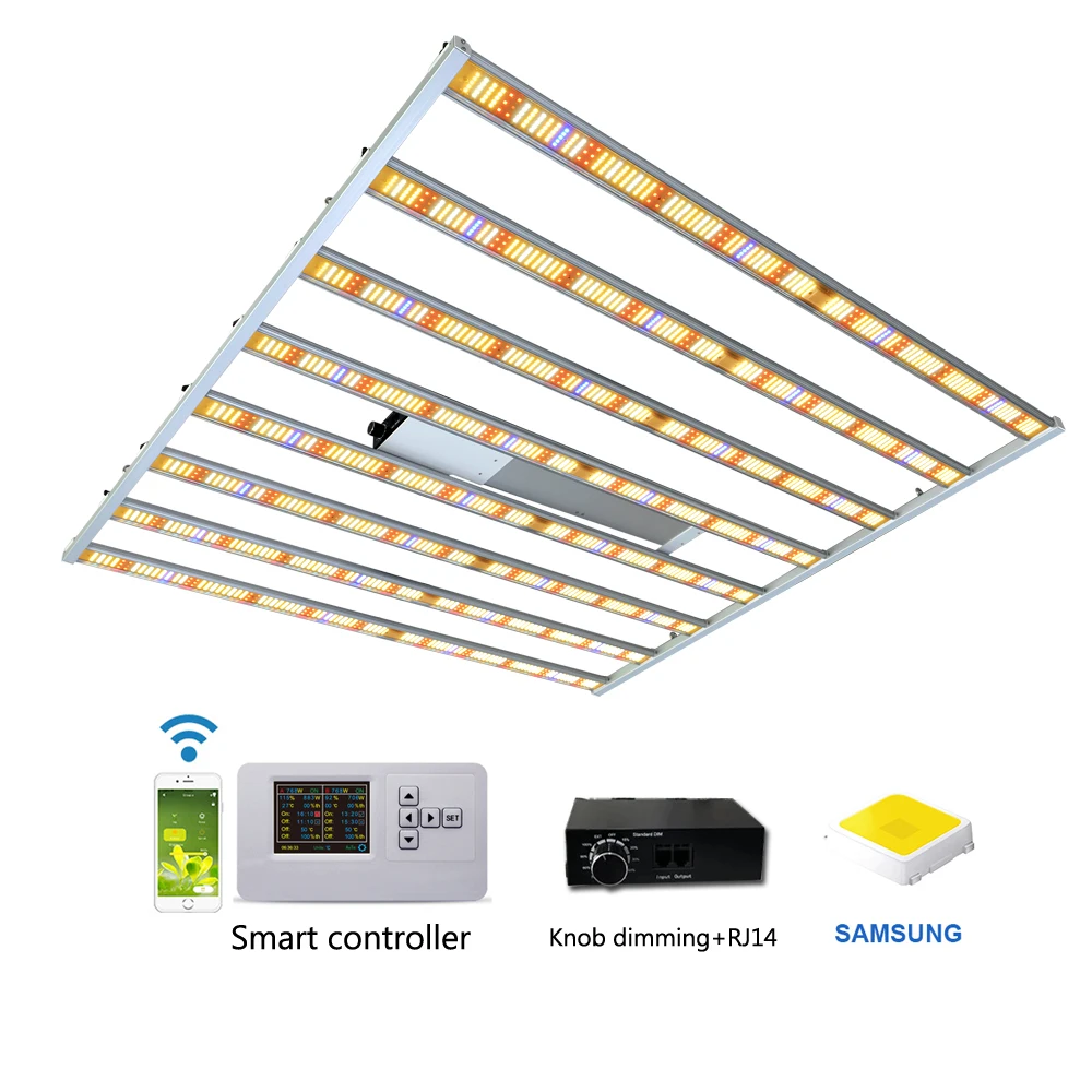 Greenhouse Phytolamp Quantum Grow Light Kit Full Spectrum 660nm UV IR IP65 Waterproof With Smart controller For Indoor Growth