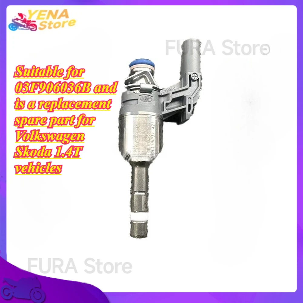 

The automotive fuel injector is suitable for 03F906036B and is a replacement spare part for Volkswagen Skoda 1.4T vehicles