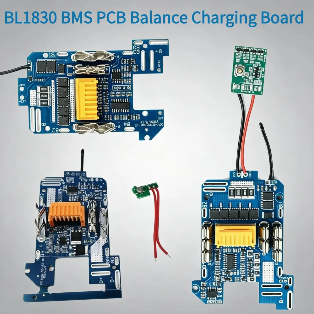 Image of BL1830 BMS PCB Balance-Ladeplatine Ersatz-Leiterplatte für MAKITA 18V Li-Ionen-Akku-Gehäuse Akkupack BL1830 BL1860