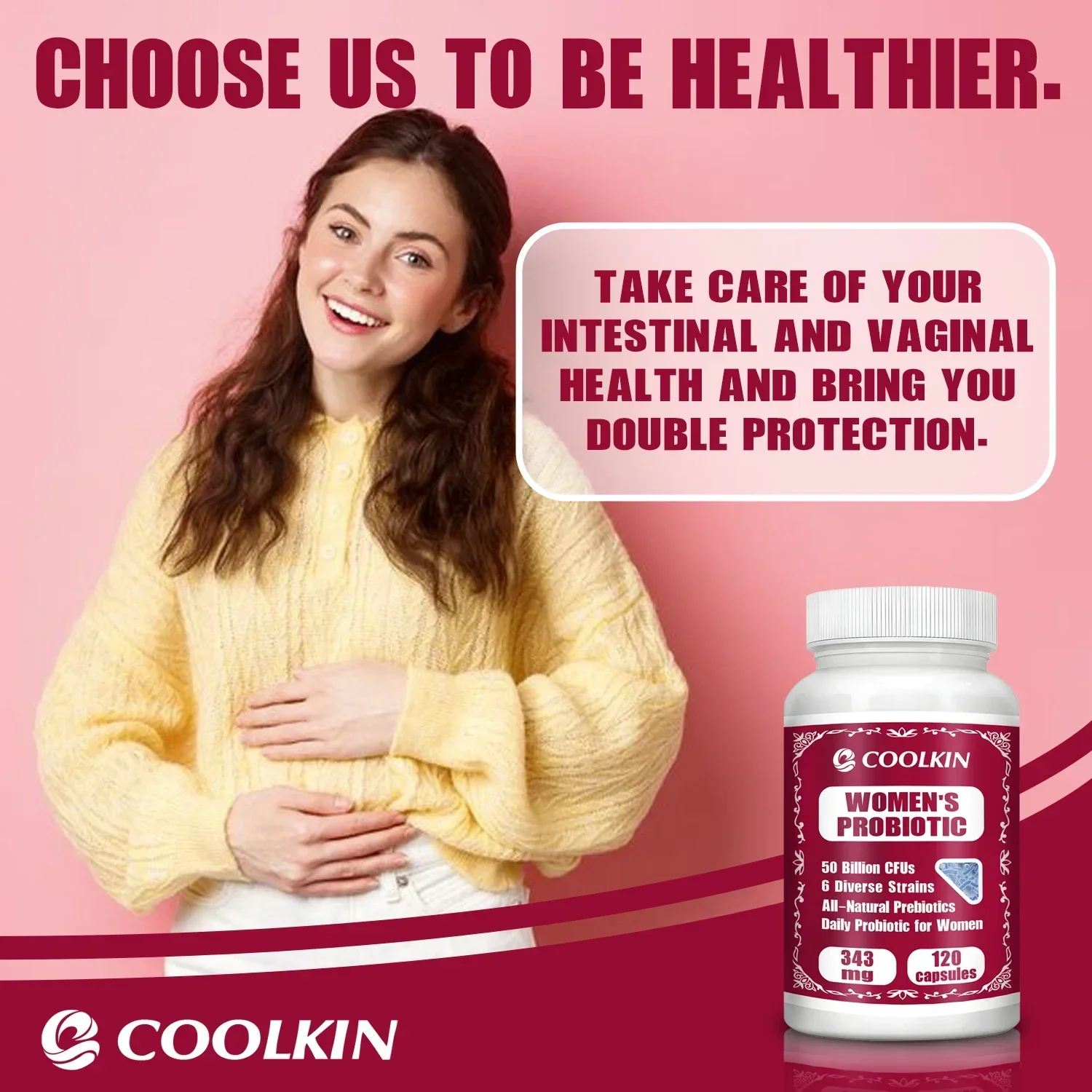 البروبيوتيك النسائي 50 مليار CFU - يدعم صحة الهضم والمعادن والمسالك البولية، ويخفف الانتفاخ #5