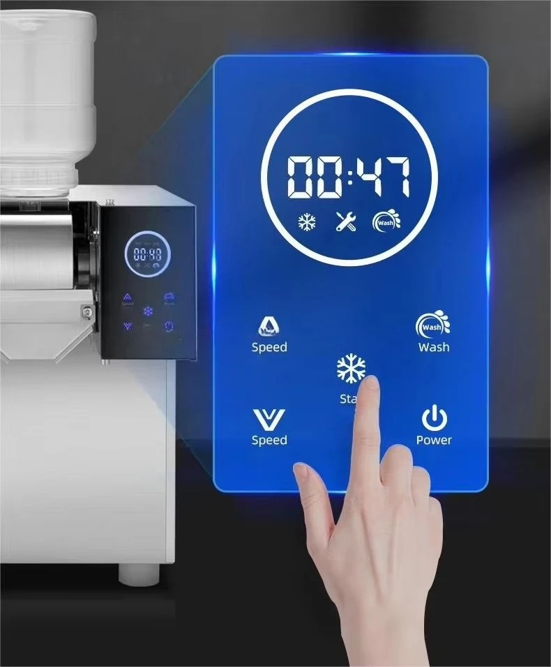 Commercial Milk Snow Flake Ice Cream Shaver Maker Machine Korean Bingsu Ice Snowflake Ice Shaved Making Machine
