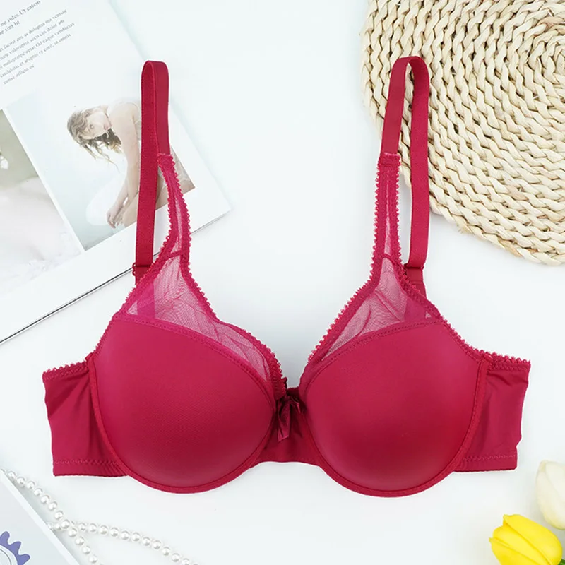 

Sexy lingerie Bras Seamless Underwear Women red Color Wireless Lingerie female One-pieces Gather Convertible Straps Brassiere