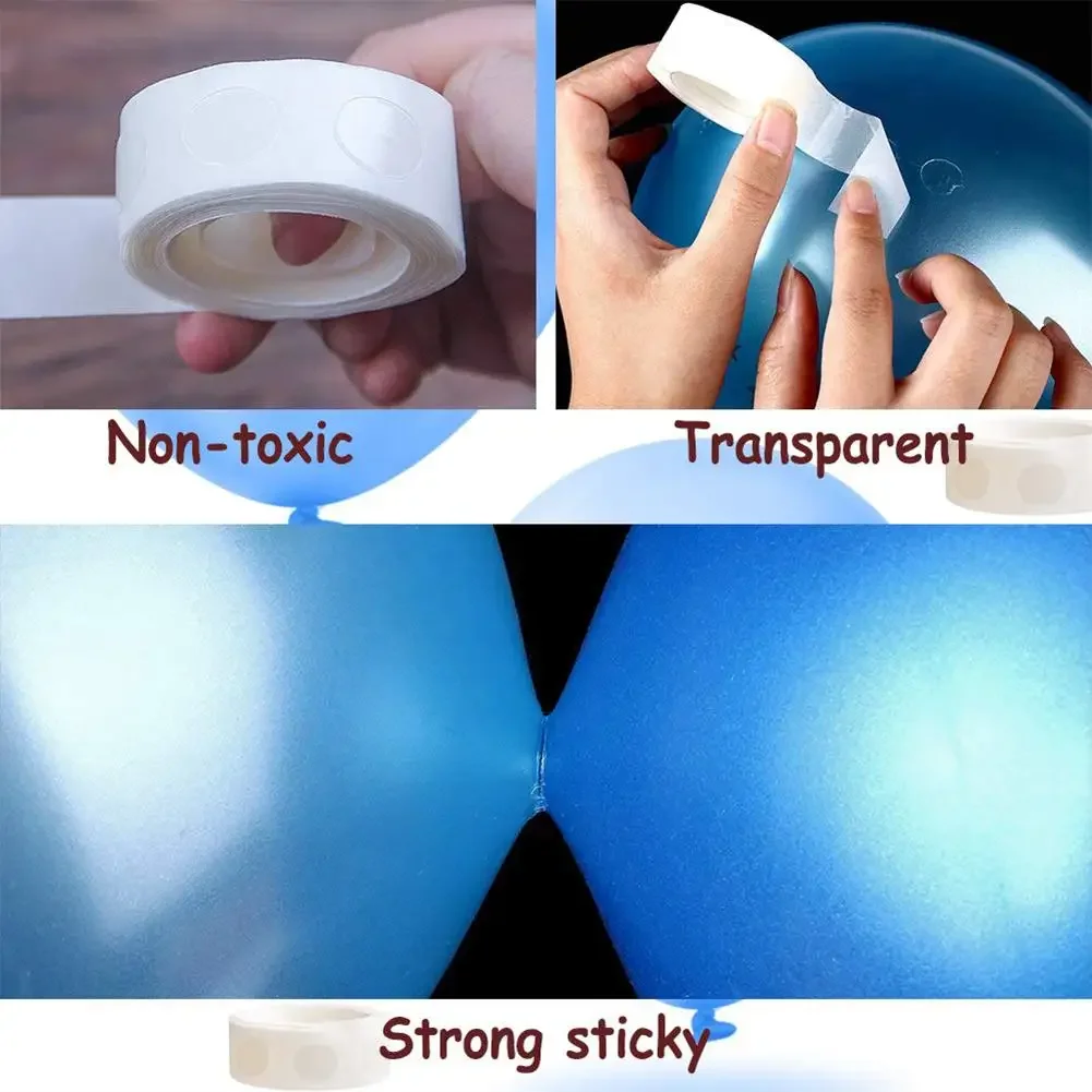 1/10 rolle doppelseitige Klebepunkte Transparent Abnehmbare Ballon Klebeband Kleber Für Diy Handwerk Hochzeit Geburtstag Party Decor