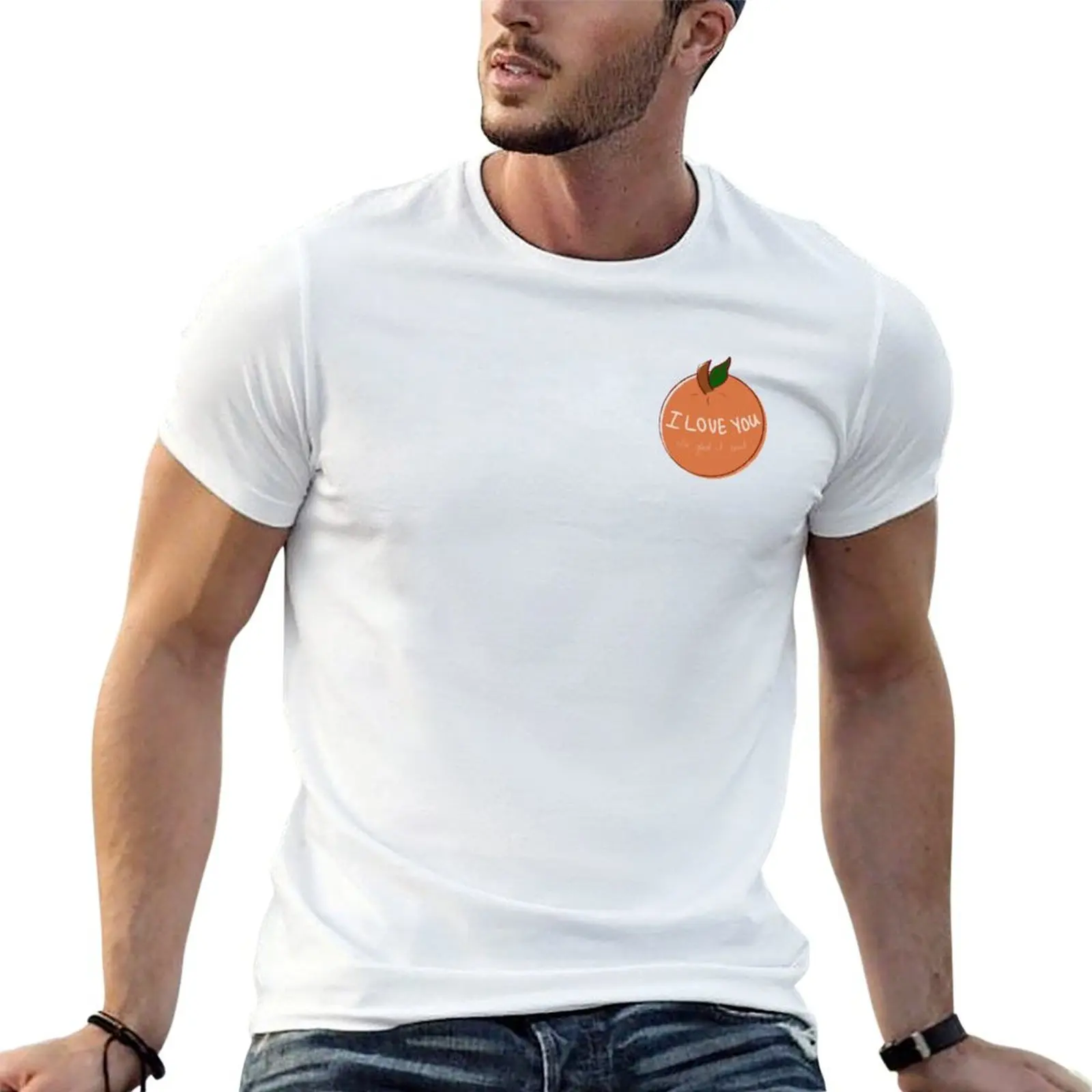 The Orange - Wendy Cope Poem - I Love You, I'm glad I exist T-Shirt Work Utility Short Sleeve Shirt