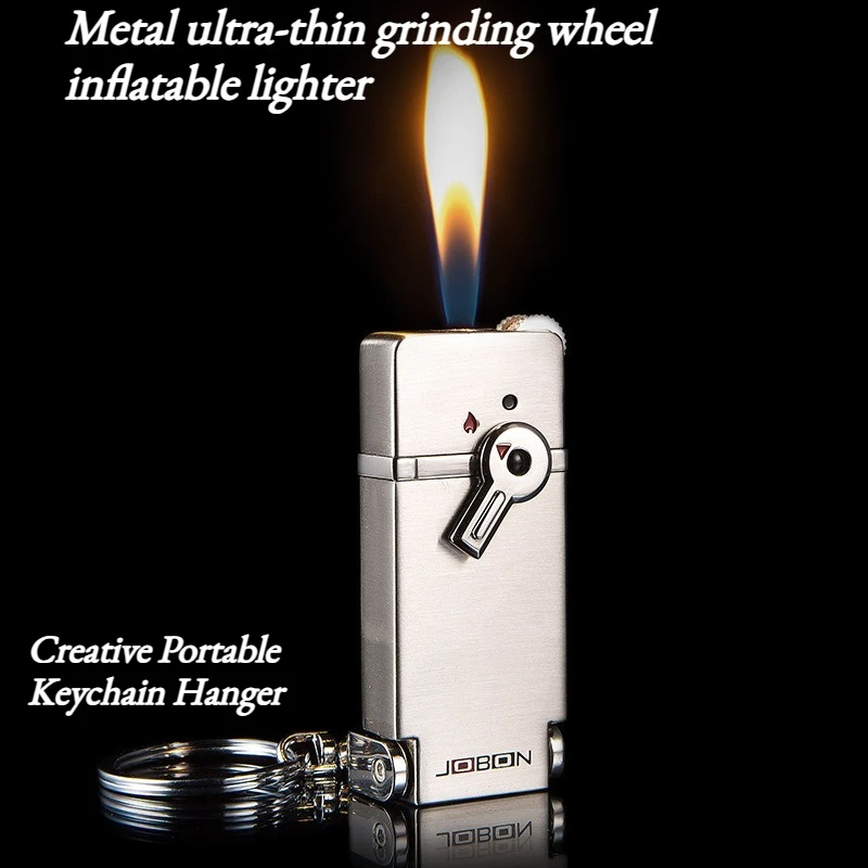 

Sandblasting Air Igniter Metal Ultra-thin High-end Gift Multi-functional Portable Keychain Cigarette Accessories