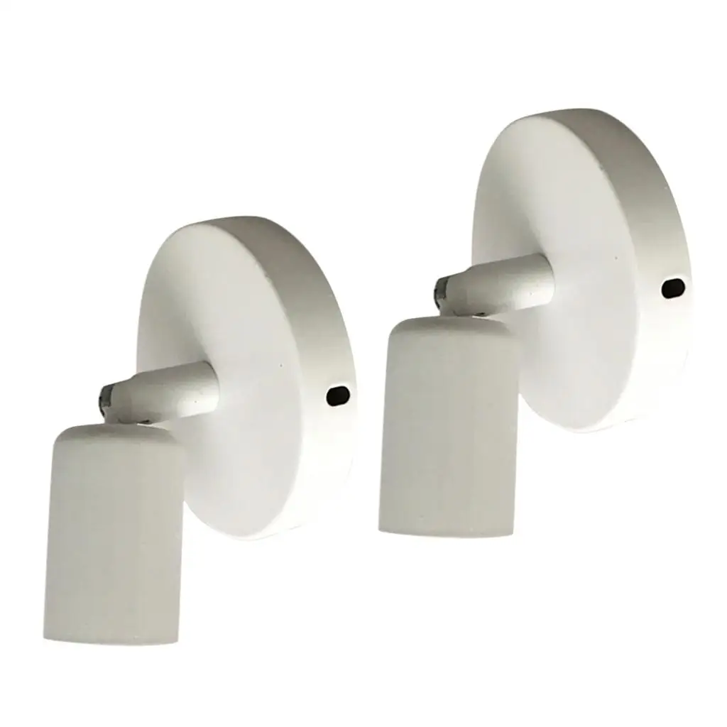 Set of 2 E27 Adjustable Wall Mounted Base Bulb Holder Socket Adapter Holder