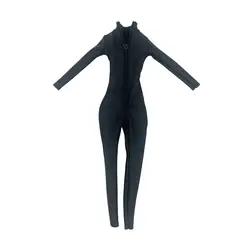 1/6 Scale Women Figure PU Leather Jumpsuit Miniature Clothing for 12 inch Doll Model Dress up Female Action Figures Accessories