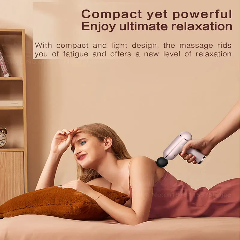 Voetmassageapparaat Voor Body Elektrische Fascia Gun Masage Apparaat Massagekom Cervicale Nek Massage Instrument Fitness Apparatuur Vibrator