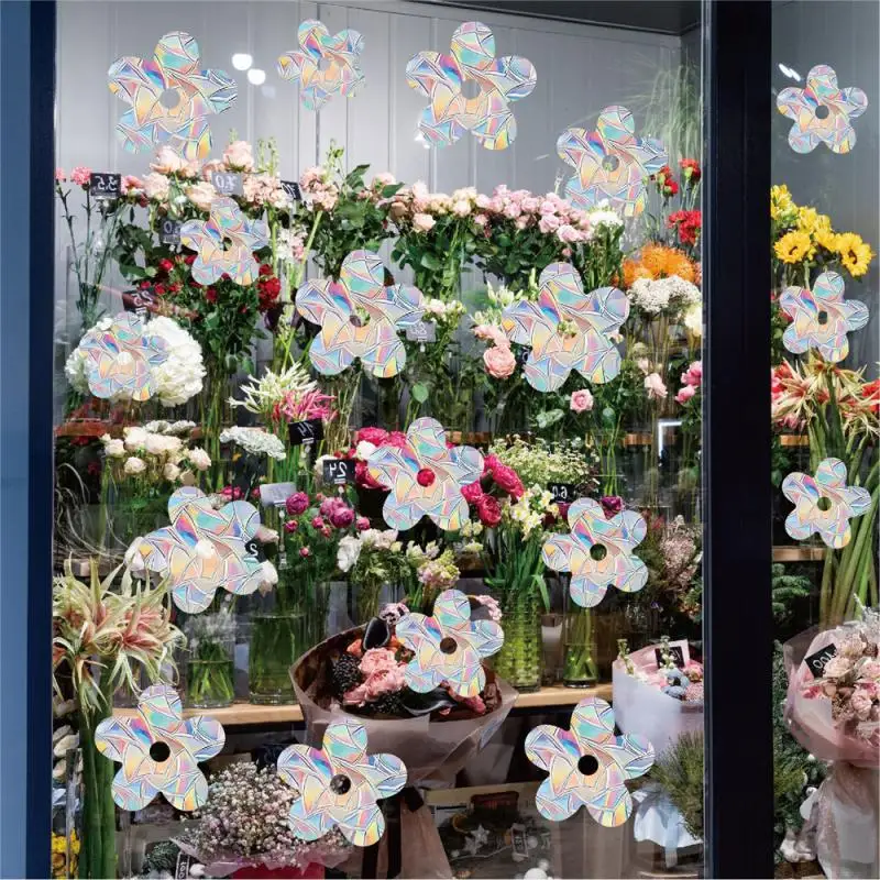 Sun Catcher PVC Self Adhesive Glass Window Stickers Cat Moth Energy Wallpaper Rainbow Prisms Sticker Sunlight Decals