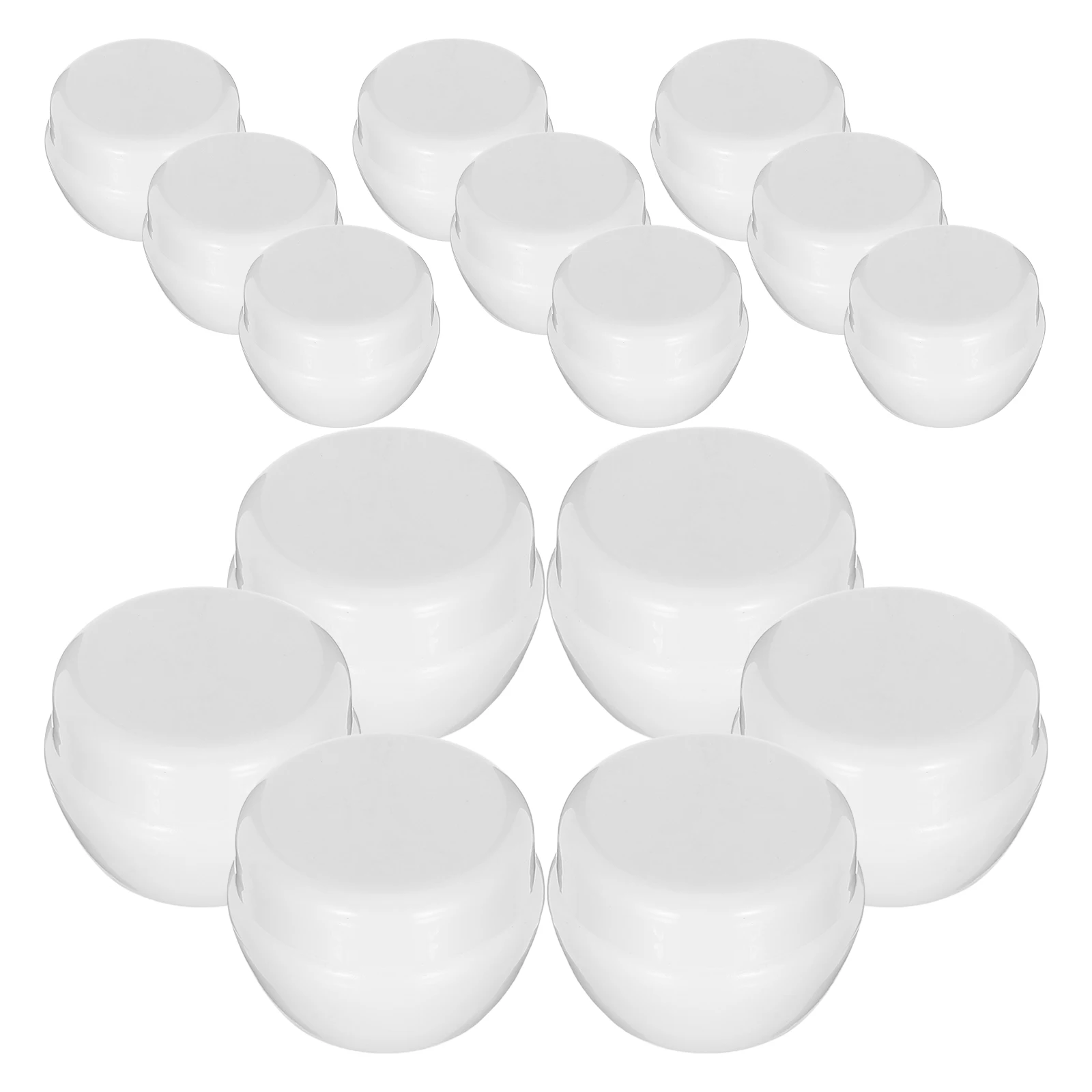 

15 Pcs Containers Mushroom Cream Jar Small Plastic Jars Liquid Travel Skin Care