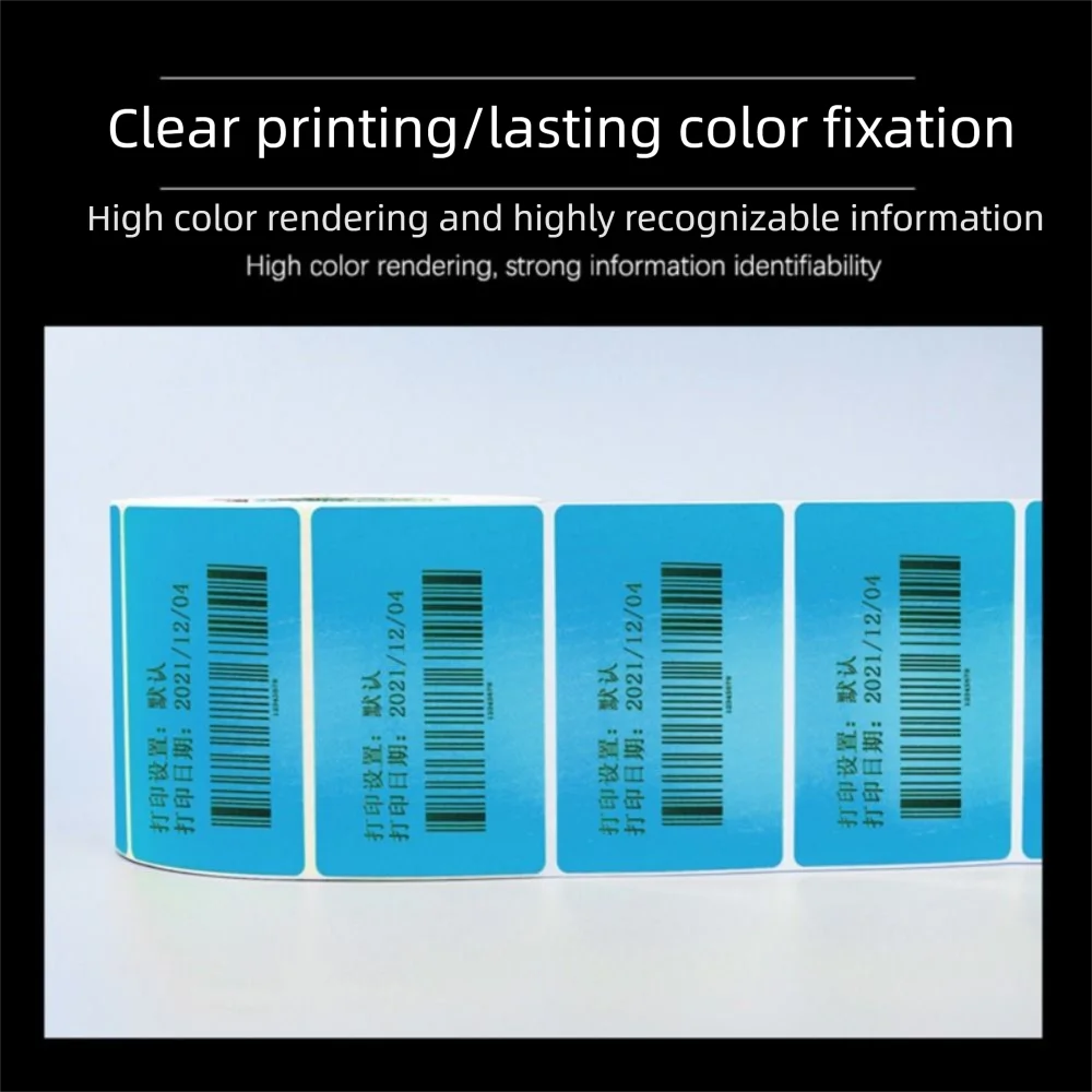 

500/800PCS Multicolor Thermal Paper 40*30mm 40*60mm Rectangle Self-adhesive Label Oil Proof Tool Label Sticker Supermarket