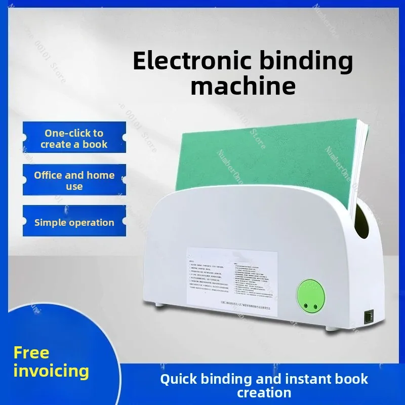 Electronic Hot Melt Glue Binding Machine A4 Book Document Contract Home Office Small Binding Machine