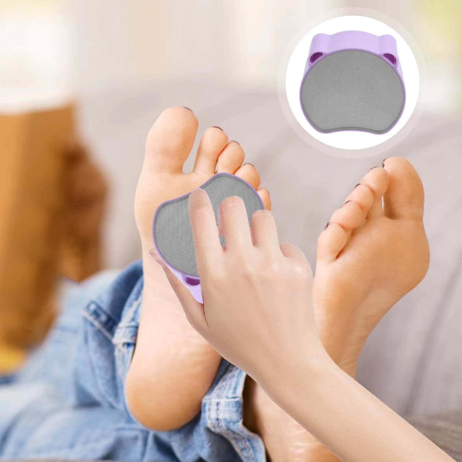 

Foot File Hair Remover Portable Leg Eraser for Women Dead Skin Callus Removal Tool Plastic Foot File Heel Files for Feet