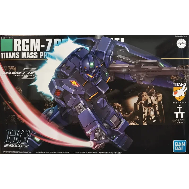 Bandai Echt Gundam Model Kit Anime Figuur Hguc 1/144 RGM-79Q Gm Quel Action Figures Collectible Ornamenten Speelgoed Geschenken Voor Kinderen