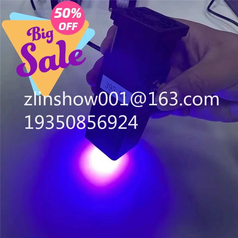 Hand-held Medical UV LED Curing Lamp 365/385/395/405/450nm 20x20mm Irradiation Fan Cooling Portable