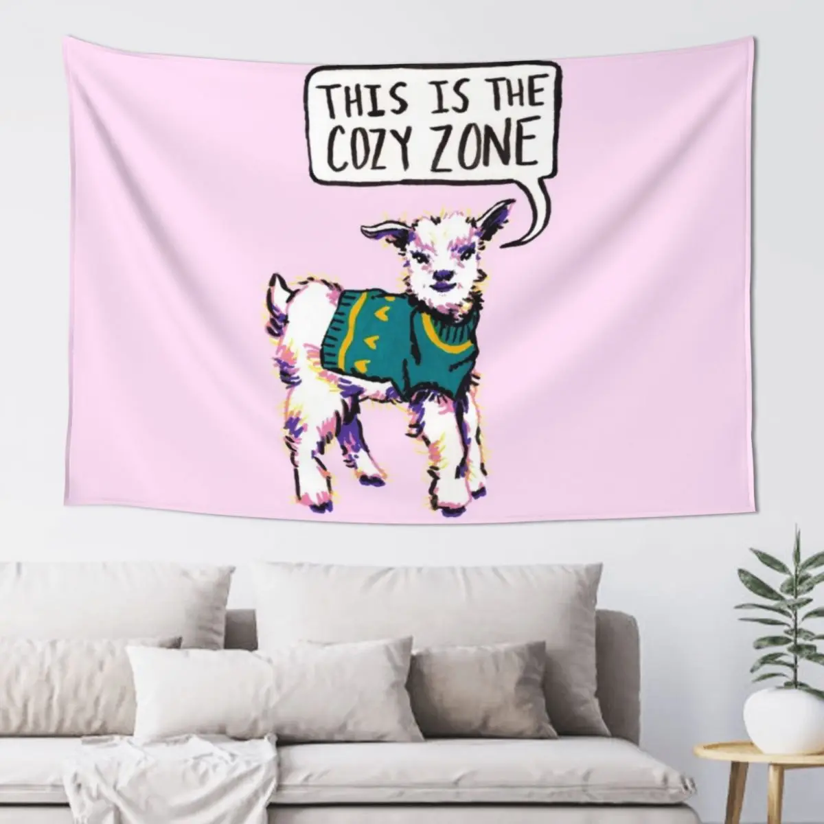 This is the cozy zone (Pink Variation) Tapestry Room Decor For Girls Decor For Bedroom Tapestry