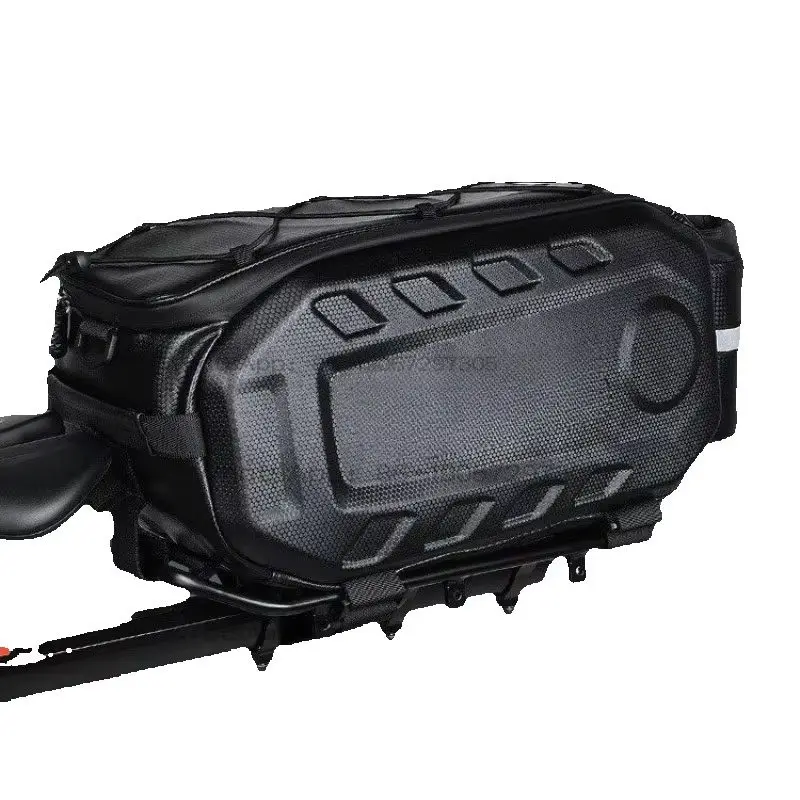 Bicycle Bag 17L Large Capacity Hard Shell Waterproof Rear Bag Mountain Bike Multi-functional Shelf Bag