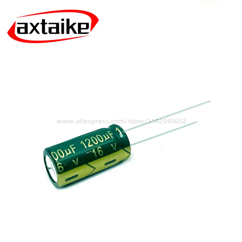 20PCS   High Frequency Low ESR Aluminum Electrolytic Capacitor DIP 1200UF 16V 16V1200UF