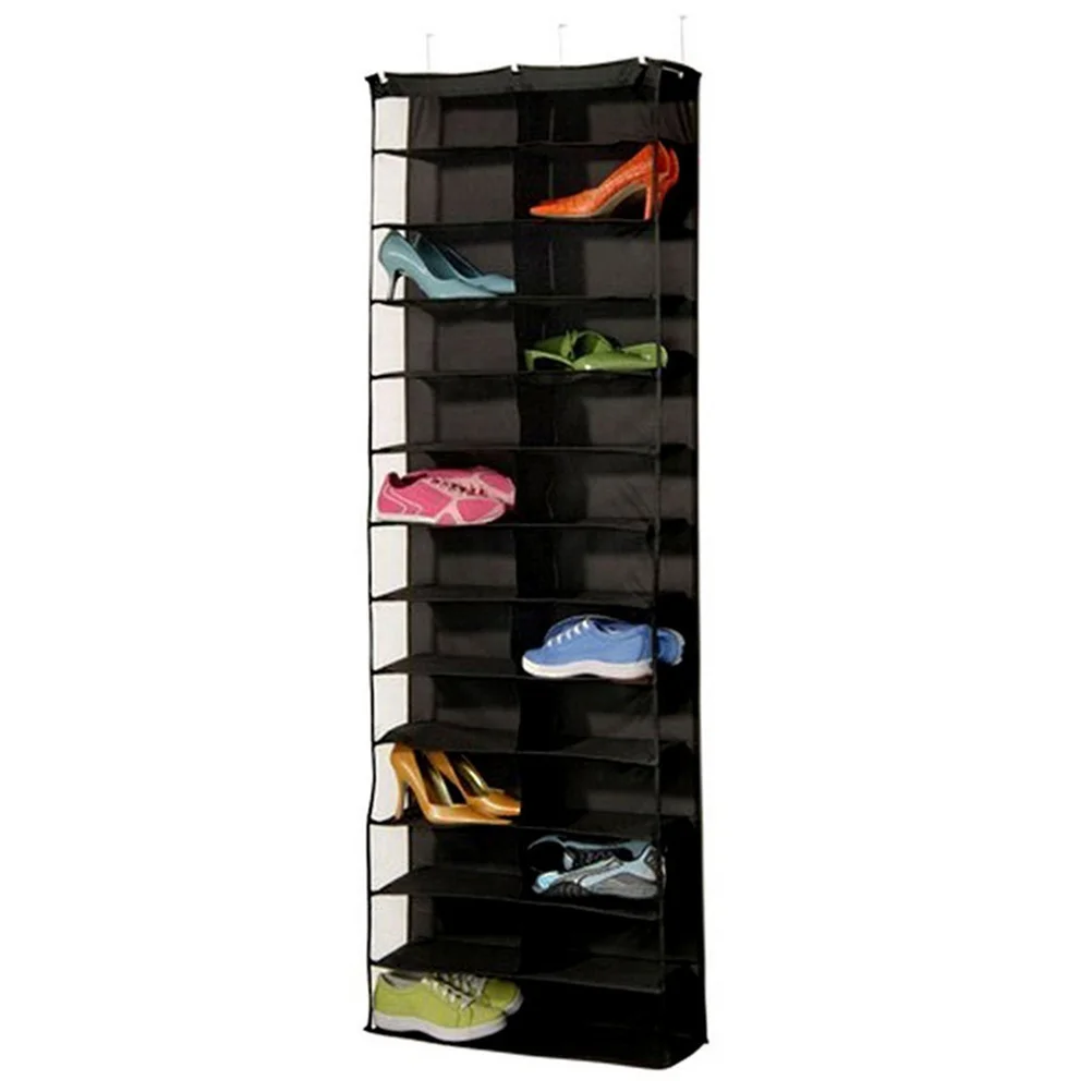 

Over The Door Shoes Organizer Storage Bag With 26 Large Pockets For Shoe Rack Shelf Hanger Closet Space Saver
