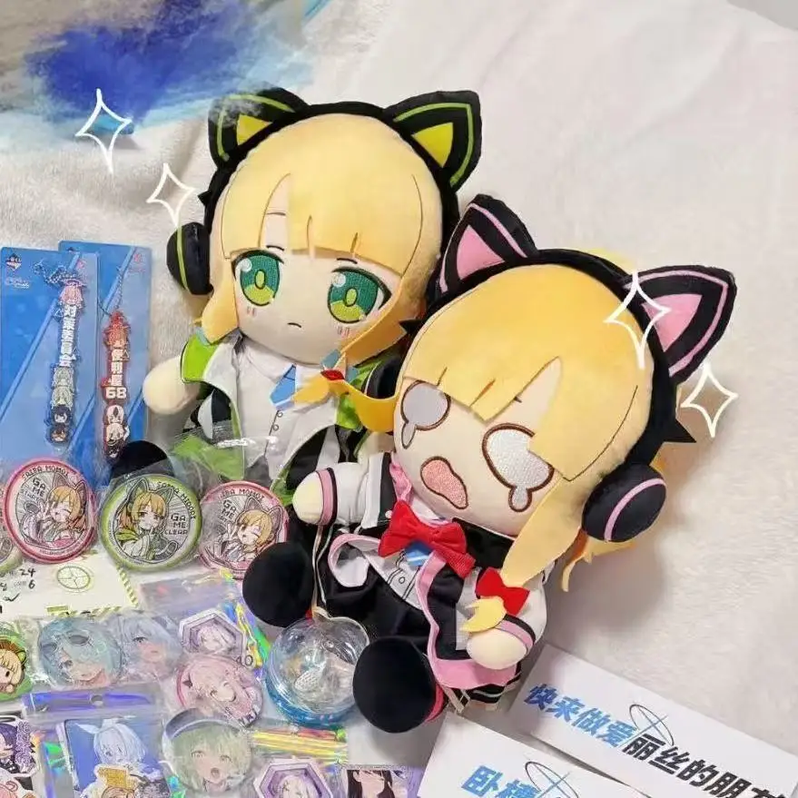 

Мягкая игра 30 см, синий архив Midori Saiba Momoi Saiba Cos, плюшевая кукла для сидения, игрушки для коллекции фанатов или идеального подарка