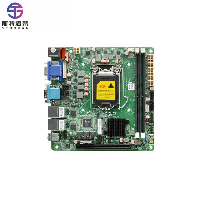 H110 LGA1151 6-9th Gen I3/I5/I7 Processors 2 DDR4 DIMM PCIe3.0 X16 6 RS232 COM 2 RJ45 LAN Mini Itx Industrial Motherboard