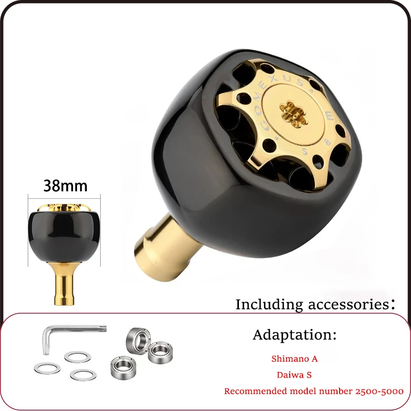 Gomexus TA38S Griffknopf für Shimano Stella Vanquish Daiwa Exist Saltist 1000 - 4000 Spinning Power Reel Titan 38mm TA38 – Detail 9