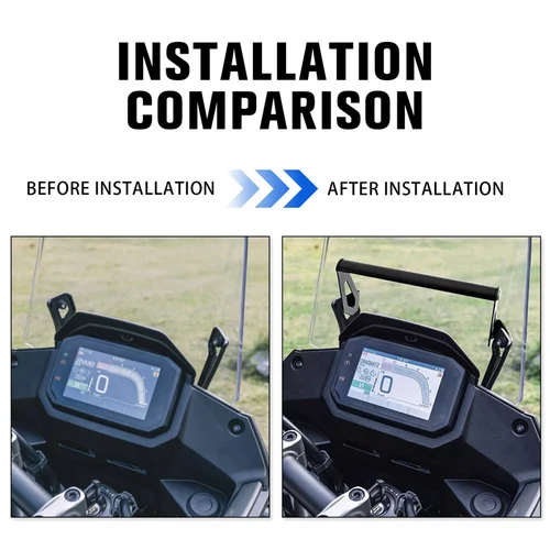 Imagen 2 del producto Para Honda XL 750 Transalp 2023 2024 XL750 accesorios GPS teléfono inteligente soporte de navegación soporte adaptador