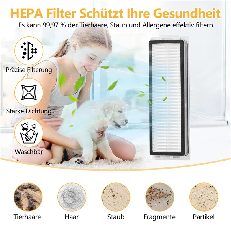 DHIPP-аксессуары для робота-пылесоса Xiaomi X20 Max/X20 Pro, мешки для пыли, накладка для швабры, основная щетка, боковые щетки HEPA-фильтр