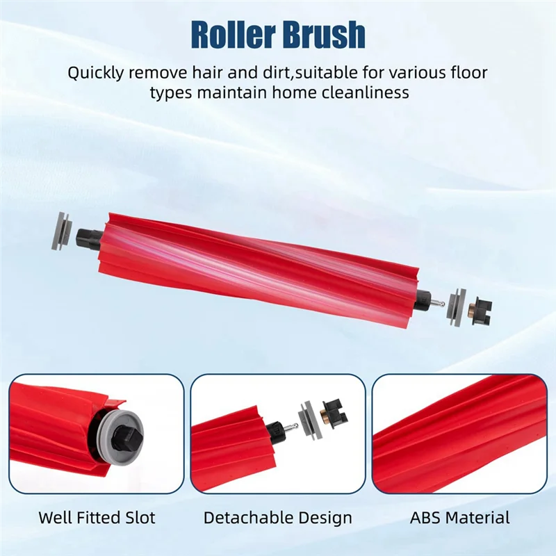 ABMI-Staubsauger Zubehör Hauptseitenbürste Hepa-Filter Staubsauger Ersatzteile,