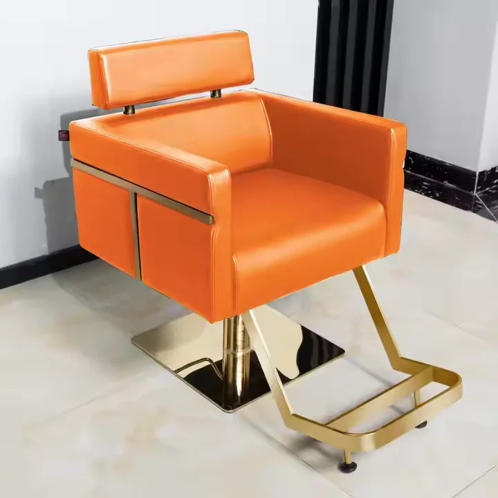 

New Design Fashionable Modern Styling Chair Beauty Salon Hair Cutting Barber Chair With Leather PU Material Hair Chair Furniture