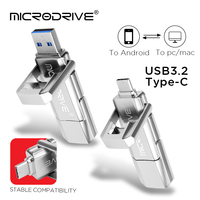 Pendrive 2 in 1 USB Flash Drive 256GB Pen Drive USB 3.0 64GB 128GB Type C Memory Stick