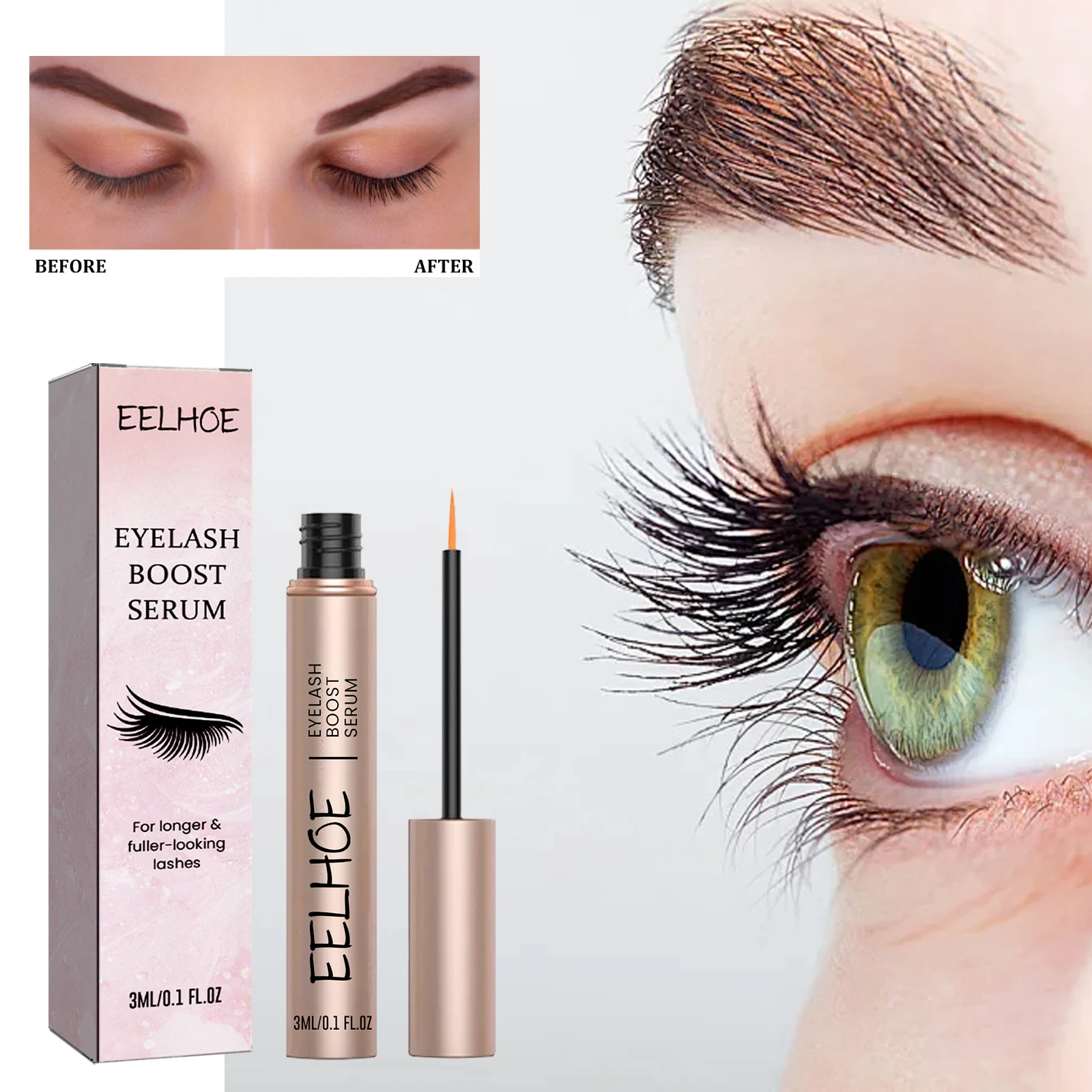 速いまつげの成長血清エンハンサー長く豊かな厚いカーリングまつげトリートメントメイクアップまつげ根の成長保湿アイケア