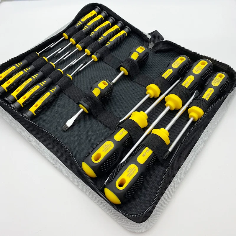 Screwdriver set combination hand tool manufacturer flat cross screwdriver with magnetic tool combination screwdriver set