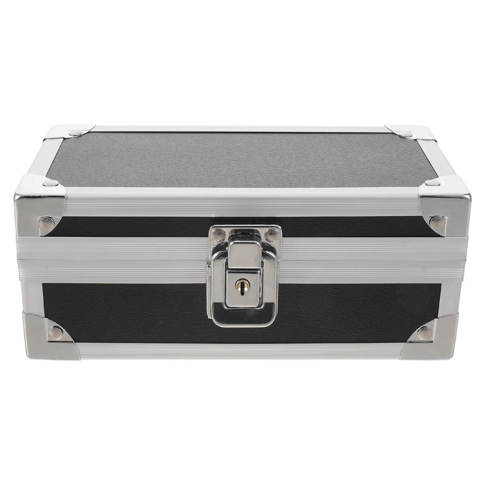 Aluminium Alloy Lockable Cash Box Single Row Currency Organizer Metal Money Storage Box for Flea Markets Daily Sales Cash