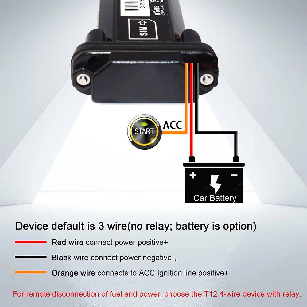 DAGPS المقتفي للمركبة ST-901 مع بطارية مدمجة تطبيق مجاني مدى الحياة 12 ~ 80 فولت جهد واسع لسيارة دراجة نارية نظام تحديد المواقع مقاوم للماء. #6