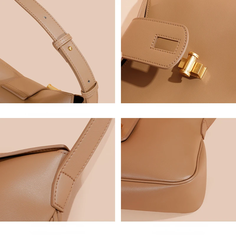 Jonlily Women Borsa a tracolla in vera pelle borsa da donna Totes borsa a tracolla Casual elegante borsa da giorno piccola-KG1245