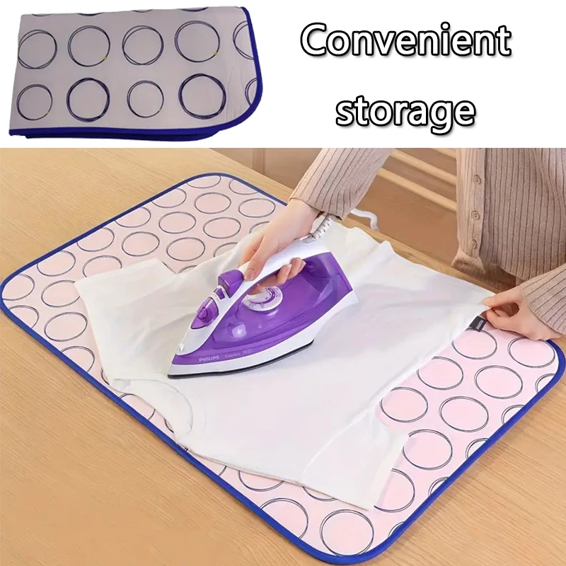 

1Pc Travel-Friendly Waterproof And Heat-Insulating Portable Ironing Blanket Mat Foldable Suitable For Travel/Home Use