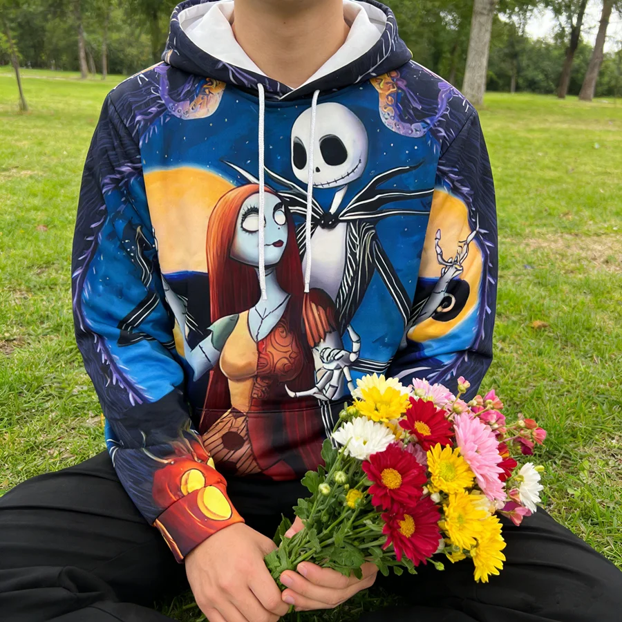 

Осенне-зимняя одежда с капюшоном и цифровым 3D-принтом для пары, осенне-зимняя одежда