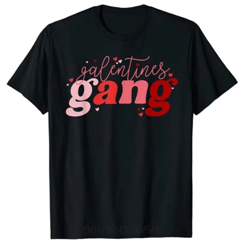 Retro Valentine's Day Galentines Gang Funny T-Shirt