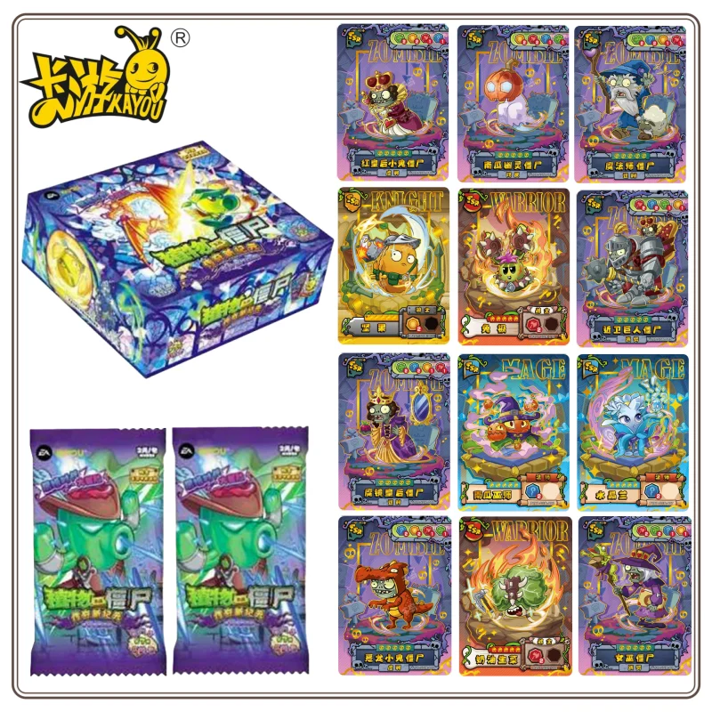 NOUVEAUX Plantes authentiques KAYOU contre. Carte Zombies, nouvelle époque légendaire, merveilleux voyage naturel, jeu d'anime, cartes à collectionner, jouets cadeaux