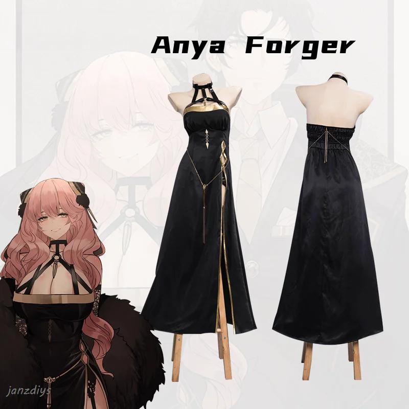 

SPYxFAMILY Adult Woman Disguise Anya Forger Anime Cosplay Halloween Kid Costume Women's Custumes Cos Men's Cosplays Figures Use