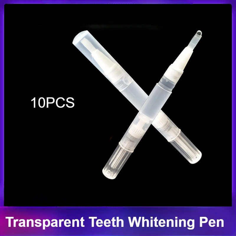 10pcs Transparent Teeth Whitening Gel Pen Oral Cleaning Pen Dental Tools Teeth Whitening Agent Teeth Whitening Pen Oral Cleaning