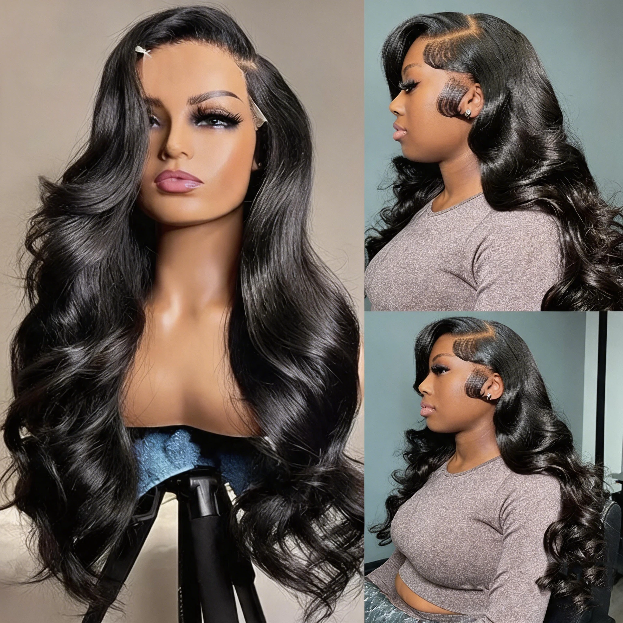 13x6 Body Wave Lace Front Wigs Remy Hair 13x4 HD Lace Frontal Wig 30 40 Inch Hd Lace Frontal Wig Pre Plucked for Women 250 Density