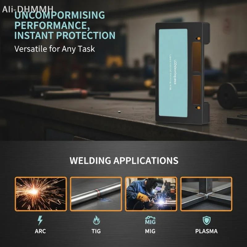 ZLinKJ Solar Powered Auto Darkening Welding Lens With Instant Dimming Clear View For Professional Welding Work