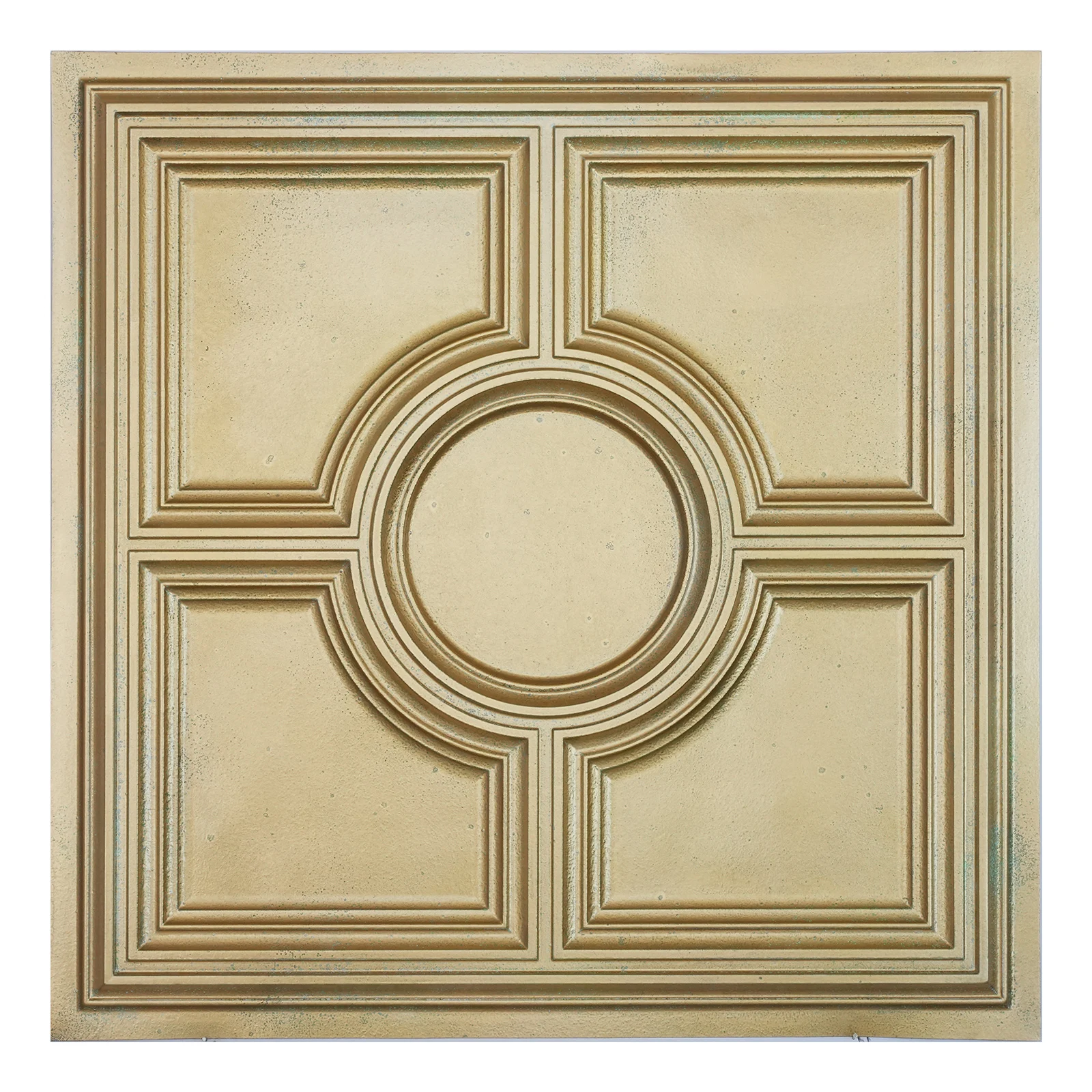 Plastic ceiling tiles, Interior decorative panel, for Public house PL37 Brass verdigris 10pcs